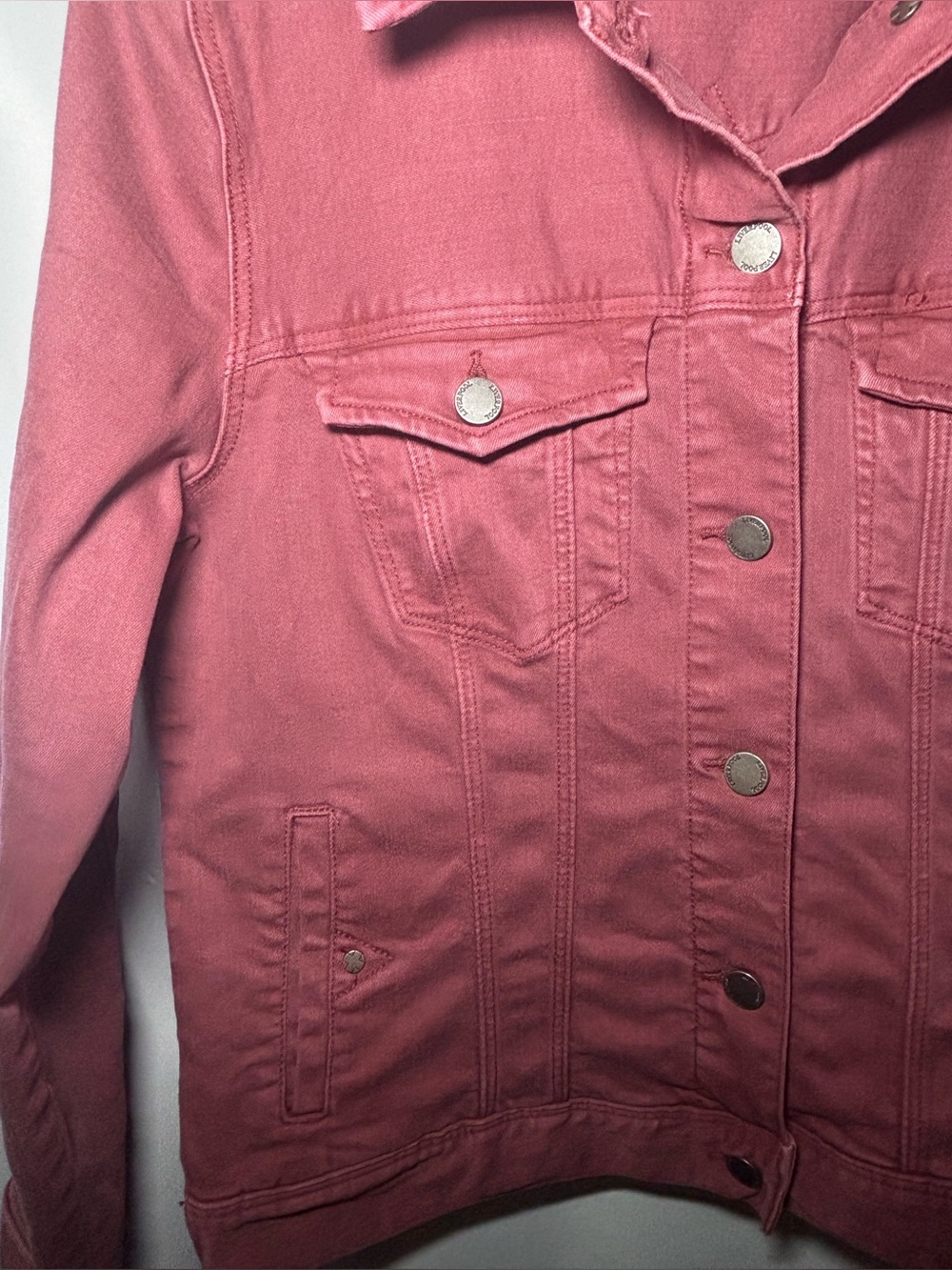 Liverpool Denim Jacket in Raspberry Jam - Picture 4 of 16